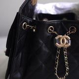 Bolsa Chanel 25 Mini Caviar Preta com Ferragens Gold