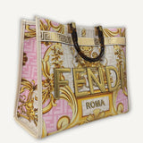 Bolsa Fendi X Versace Sunshine Tote Estampada