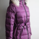 Jaqueta Burberry Nylon com Pêlos Burgundy
