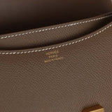 Bolsa Hermès Constance 18 Epsom Etoupe com Ferragens Gold