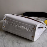 Bolsa Dolce & Gabbana Sicily Branca com Ferragens Douradas