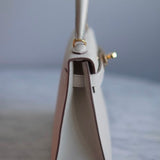 Bolsa Hermès Mini Kelly Epsom Sellier Veau Perso Nata Com Ferragens Gold