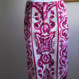 Saia Dolce & Gabbana Majolica-Print Marquisette Lápis