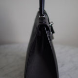 Bolsa Hermès Kelly 28 Sellier Epsom Noir com Ferragens Palladium