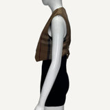 Colete Burberry Techinical Cotton Cropped Waistcoat