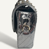 Bolsa Chanel Mirror Backpack w/ Star Coin Calfskin Prata