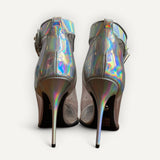 Sandália Dolce & Gabbana Iridescent PVC Pointed Short Boots Holográfico