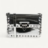 Bolsa Valentino Garavani Rockstud Mirror Leather