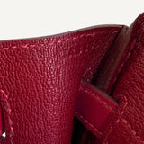 Bolsa Hermès Birkin 25 Rouge H com Ferragens Palladium