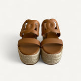 Sandália Hermés Ithea 30 Espadrille Gold