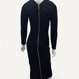 Vestido Dolce & Gabbana Full Zip Dress Black