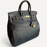 Bolsa Hermès Birkin HAC Togo Noir com Ferragens Gold