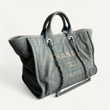 Bolsa Chanel Deauville Denim Tote