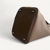 Bolsa Hermès Picotin Lock 22 Etoupe Clemence  com Ferragem Palladium