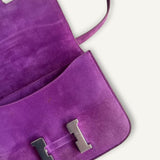 Bolsa Hermès Constance 18 Doblis Violet Clair com Ferragens Palladium
