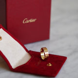 Anel Cartier LOVE em Ouro Amarelo 18k Aro 16