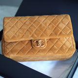 Bolsa Chanel Classic Flap Suede Caramelo