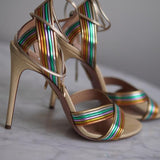 Sandália Aquazzura Tiras Coloridas