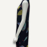 Vestido Emilio Pucci Floral Preto e Azul