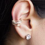 Piercing em Ouro Amarelo 18K com  Brilhantes e Diamantes Yellow Fancy