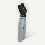 Calça Philipp Plein Jeans com Pedraria
