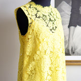 Blusa Dolce & Gabbana Renda Floral Amarela