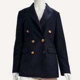 Blazer Burberry Preto com Botões Dourados