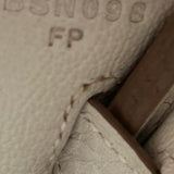 Bolsa Hermès Birkin 25 Veau Togo Gris Pale com Ferragens Gold