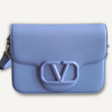 Bolsa Valentino Vsling Calfskin Light Blue Small