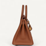 Bolsa Hermès Birkin 25 Togo Gold com Ferragens Gold