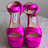 Sandália Jimmy Choo Gaia Fuchsia