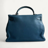 Bolsa Hermès Kelly 32 Togo Cobalt com Ferragens Palladium