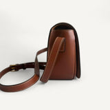 Bolsa Celine Folco Triomphe Caramelo com Ferragens Douradas