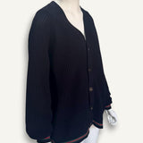 Cardigan Gucci Cashgora Azul Marinho