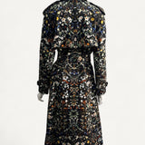 Trench Coat Burberry com Estampa Floral