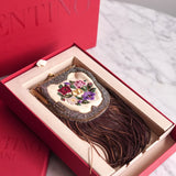 Bolsa Valentino Garavani Fringe-Embellished Clutch Bag | Neutrals