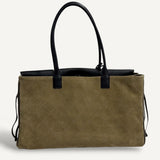 Bolsa Chanel Suede Grained Calfskin & Gold - Tone Metal | Dark Beige & Black