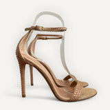 Sandália Paris Texas em Strass Rose