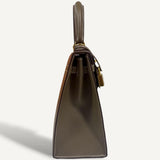 Bolsa Hermès Kelly 25 Etoupe Epsom Sellier com Ferragens Gold