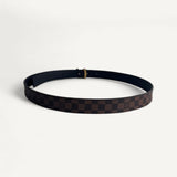 Cinto Louis Vuitton Iconic Reversible Belt Canvas Damier Ébène