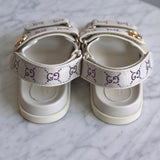Sandália Gucci Slide GG Crystal