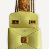 Bolsa Tiracolo Valentino One Stud Micro Amarela