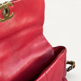 Bolsa Chanel 19 Medium Lambskin Vermelha
