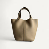 Bolsa Hermés Picotin 18 Taurillon Clemence Biscuit Ferragem Paladium