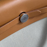 Bolsa Hermès Herbag Mini Toile Écru com Ferragens Palladium