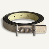 Cinto Hermès Reversible 13mm Gamma Gold| Noir com Ferragens Palladium