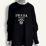Suéter Prada Preto com Logo