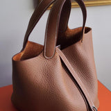 Bolsa Hermès Picotin 18 Gold com Ferragens Palladium