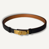 Cinto Hermès 18 Noir Com Ferragens Gold