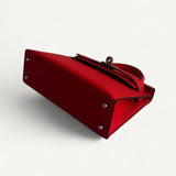 Bolsa Hermès Mini Kelly Epsom Rouge Radieux com Ferragens Palladium